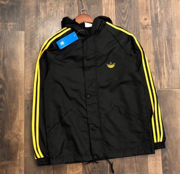 

2019 новых куртки желтых полосатых пиджаков мужских стыки вскользь с капюшоном вет