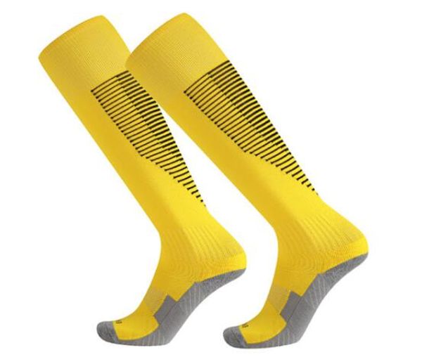 Top billige Fußballsocken für Erwachsene und Kinder, rutschfest über dem Knie, verdickter Handtuchboden, langer Schlauch, bequem, widerstandsfähig, Sport, Kinder, Fitness, Yakuda