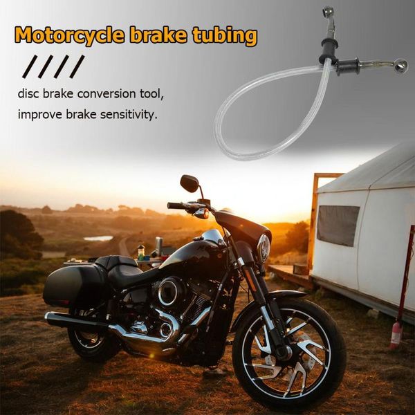 

60cm motorcycle brake line braided steel clutch oil hose pipe for dirt pit bike oxidation resistance of joint at both ends