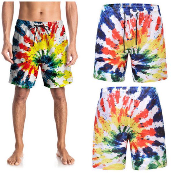 

men colorful summer beach swimwear new 2018 man multi-color surf swimming trunks 3d graffiti printed board swim shorts beachwear