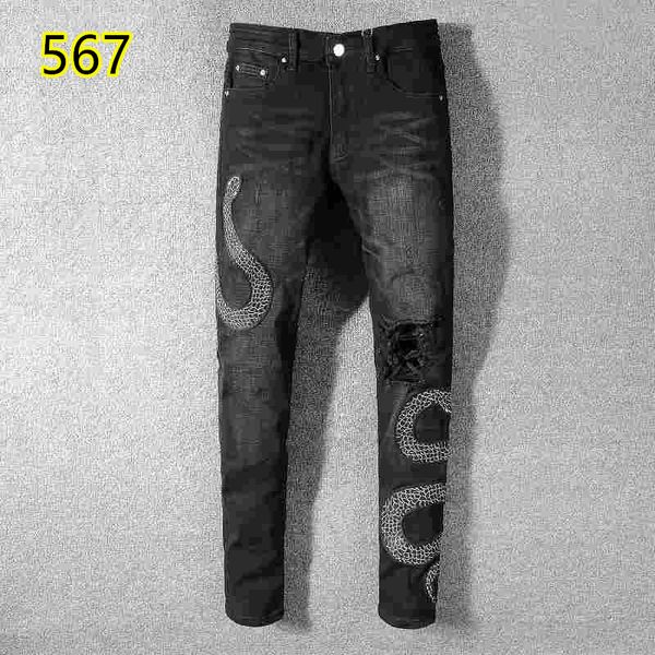 

2020 высокое качество 040 Амири джинсы известных бренда дизайнера джинсы мужчин мода уличная одежда мужские байкерские джинсы мужчина брюки