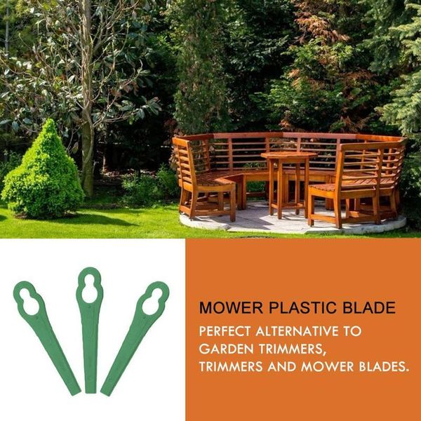 

10pcs plastic trimmer blades pendants for bosch art26li art26 accutrim easytrim accu grass trimmer garden timmer