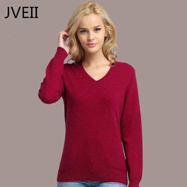 

2019 autumn winter women sweater knitted female long sleeve v-neck cashmere sweater and pullover female pink slim jumpers, White;black