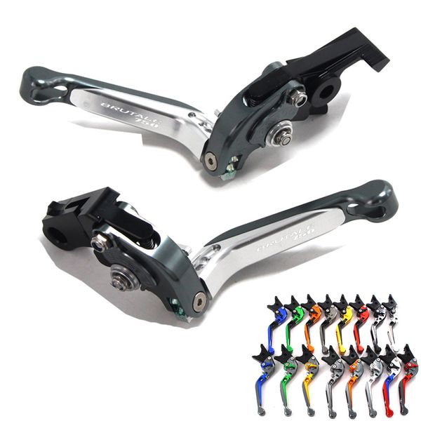 

motorcycle folding extendable cnc moto adjustable clutch brake levers for mv agusta brutale 750 brutale750 2001-2005