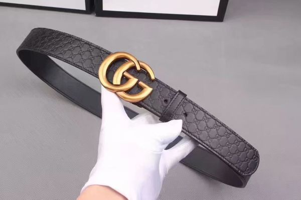 

мужские дизайнерские ремни роскошный пояс бренд воловьей кожи ремни мода d гладкая пряжка с брендом, Black;brown