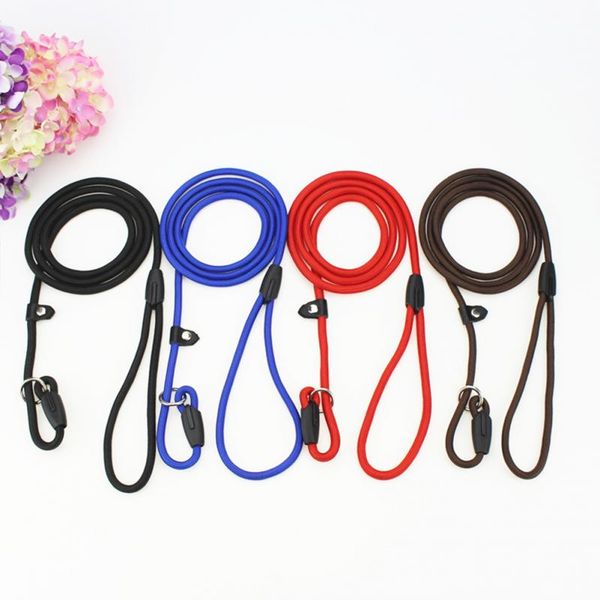 

nylon rope training leash slip lead strap adjustable traction collar