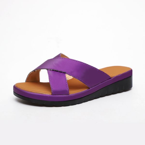 

elegant comfortable women slippers open toe breathable waterproof wear-resistant casual sandals for summer, Black
