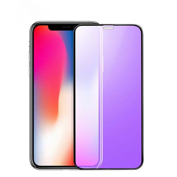 Tela de vidro temperado Film Protector para iPhone 11 Pro Max XR XS 9H à prova de explosão cobertura de tela cheia para iPhone x mais