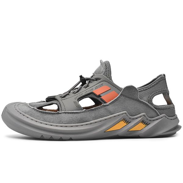 

rasteira 2020 man piel sandalias leather herren couple sport rubber man transpirables sandali homme uomo outdoor men deportivas, Black