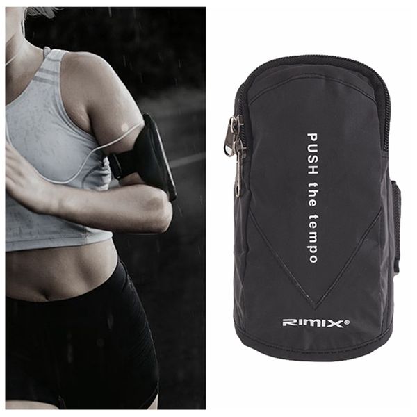 

reflective sport armband case zippered waterproof fitness running arm band bag pouch jogging workout cover for mobile phone