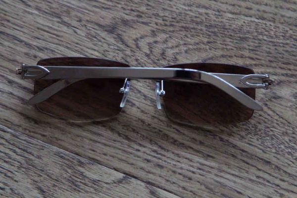 

wholesale diamond steel designer driving sunglasses stainless women glasses round metal sun frameless man glass vuou, Slivery;brown