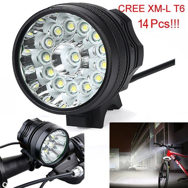 

34000/32000 lumens 14x/13x t6 led bicycle lamp bike light front headlight 3 modes outdoor camping hiking light headlamp 40ot11