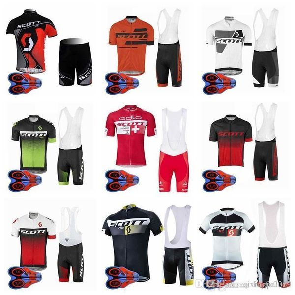 

2020 new scott cycling jerseys men short style racing bike bicycle clothing set pro team sport bib shorts suit mtb riding clothes h14, Black;red