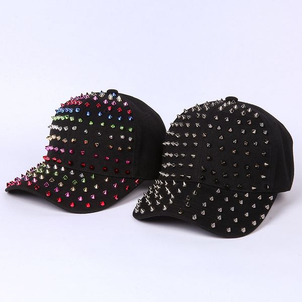 

макси новый заклепки шляпа мода дикий хип-хоп хип-хоп шляпа мужчины и женщины бейсболка прохладный хип-хоп шляпа уличный танец шляпа, пары б, Blue;gray