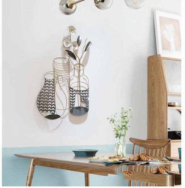 

european wrought iron flower wall hanging ornaments art home livingroom wall sticker decoration l mural pendant crafts