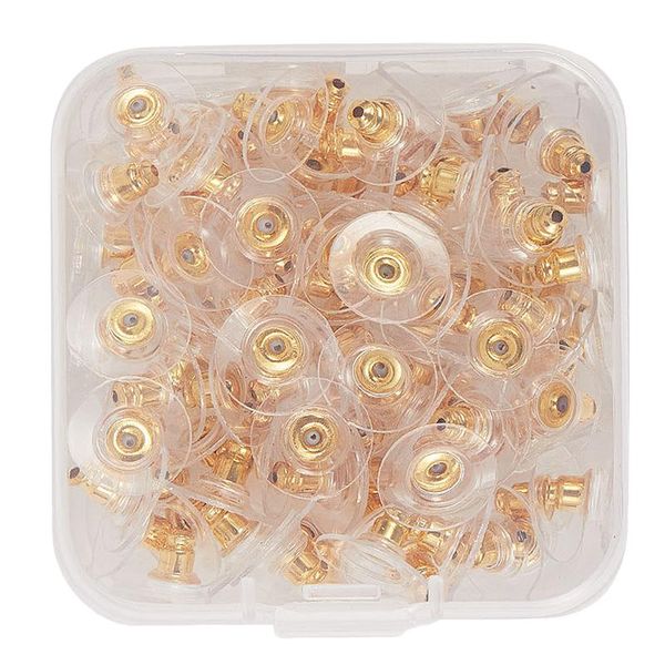 

1 box fashion earplug diy earring accessory handmade eardrop ornament creative earring material (style d, about 100pcs/box, Blue;slivery