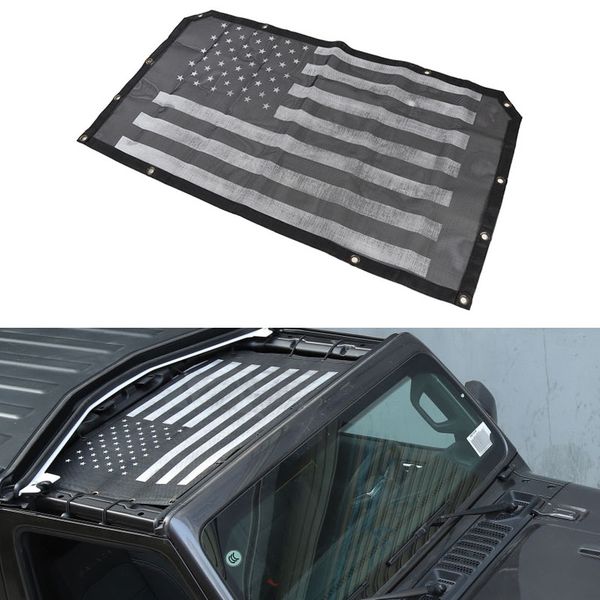 

2 doors polyester roof mesh bikini cover uv sun shade mesh for wrangler 2018 2019 jl accessories car styling
