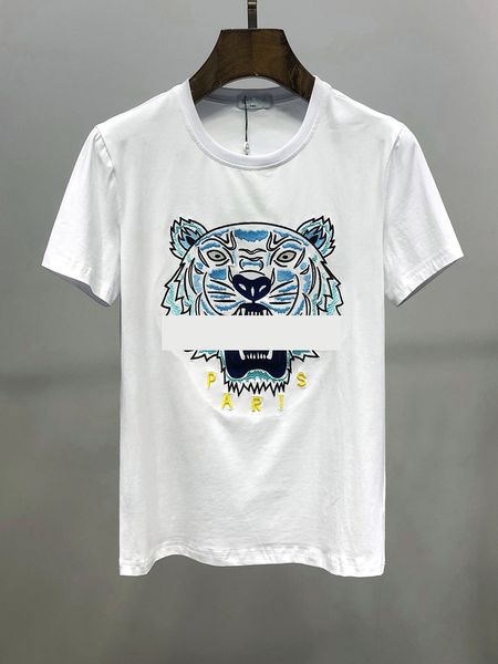 

ins 20ss spring summer american bandana tiger skateboard mens designer t shirt women men casual t-shirt good mens tshirt ht05, White