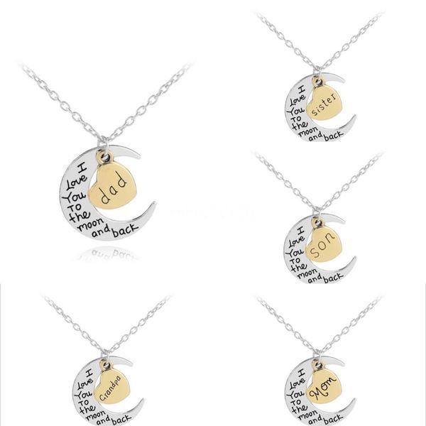 

part heart necklace silver puzzle necklace heart love letter silver plated pendant pendant gift for friend christmas gift#879