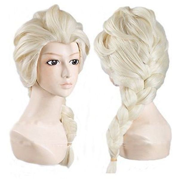 

cosplay wig long weaving braid light blonde wigs