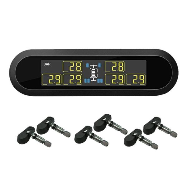 

car solar power wireless tire pressure monitoring system tpms with 6 sensor u903z und sale