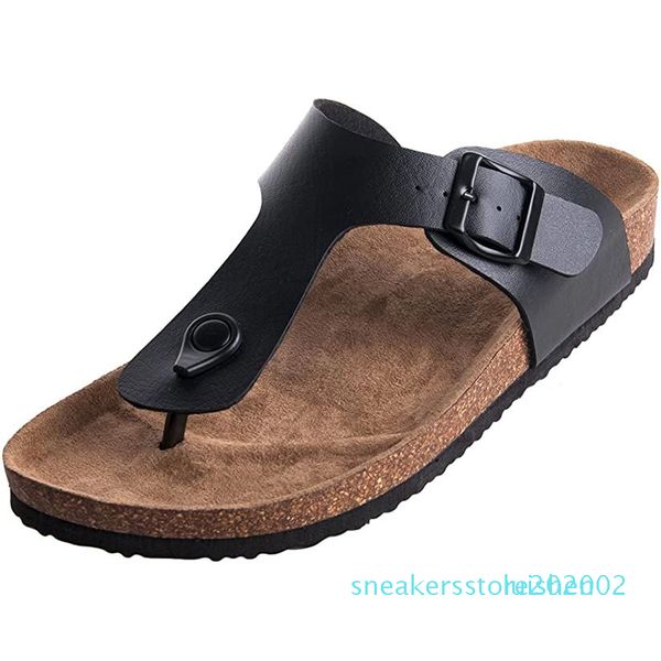 

женский gizeh стринги вьетнамки корк сандалии платформы footbed summer beach тапочки повседневный стиль для женщин s02, Black