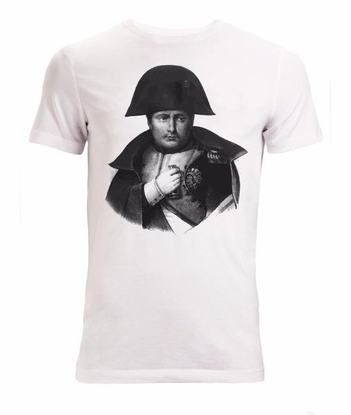 

napoleon bonaparte sketch artwork men t shirt white, White;black