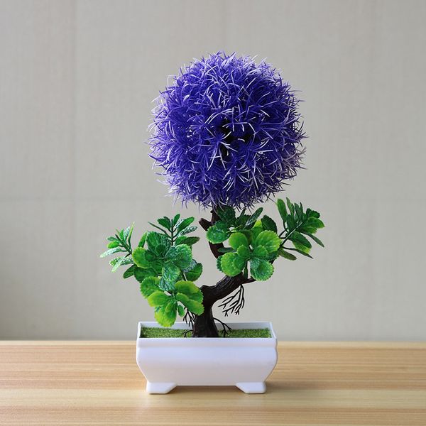 

1pc artificial plant bonsai fake potted garden ary ball home wedding decor