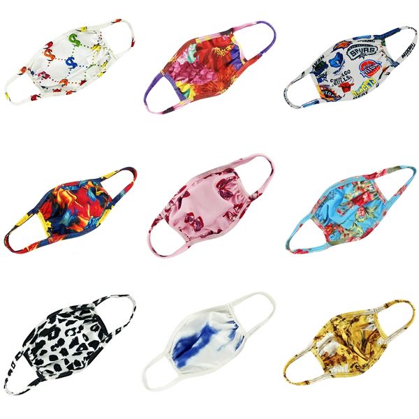 

in stock designer printed reusable washable cotton cloth fashion mouth face mask for face resist dust s fast ship #863, Black