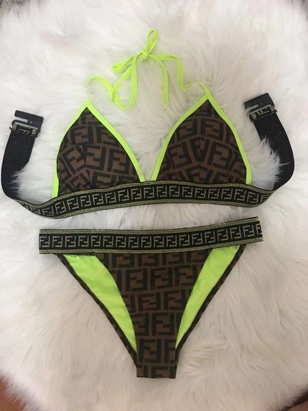 

girl luxury letter bikini bathing suit fashion backless women bikini lacing suit brand designer swimwear dp2