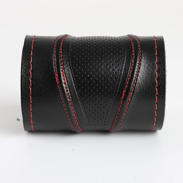 

2019 universal genuine leather car steering wheel cover cowhide leather wheel protector stitching style