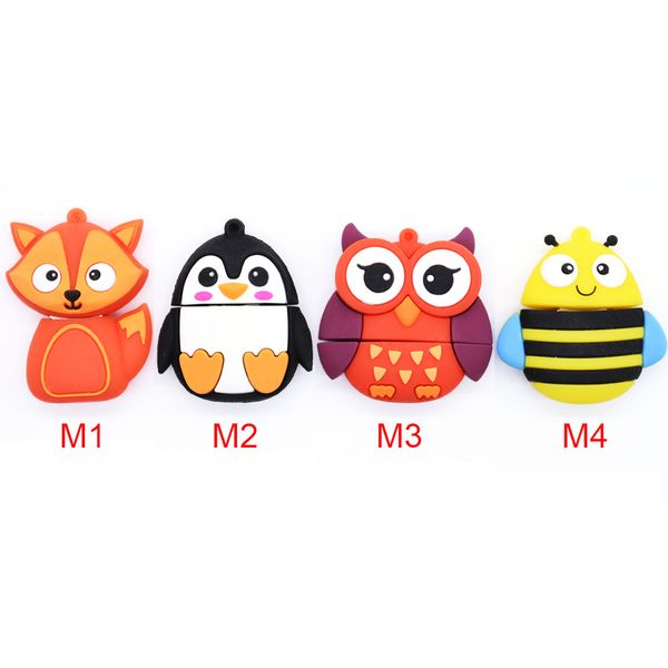 

cartoon stisk pen drive 32gb pendrive 16gb 8gb 4gb 64gb memory fox usb 2.0 flash card ale