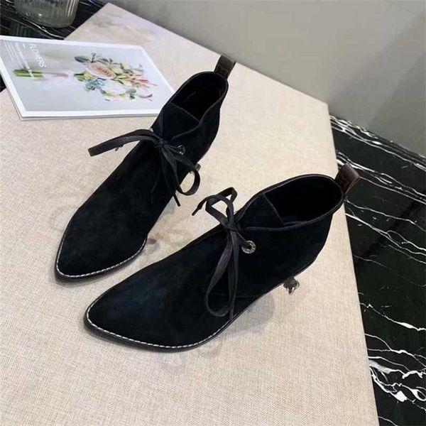 

2019 brand fashion luxury designer women shoes fashion luxury designer women boots womens plum high heel boots women dress shoes ankle boots, Black
