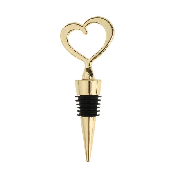 

2pcs romantic heart shape wine and beverage bottle ser wedding favor