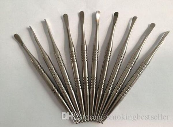 2020 popolare Titanium Dabble Gr2 Ti Nail Dabbing Tool Short Titanium Dab per vetro Bong Tubo di vetro Enail D nail Ti Wax Oil Dab Stick