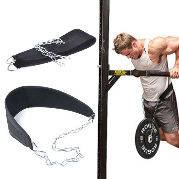 

weight lifting belt with chain fitness equipment drop shipping dip belt pull up for powerlifting bodybuilding crossfit