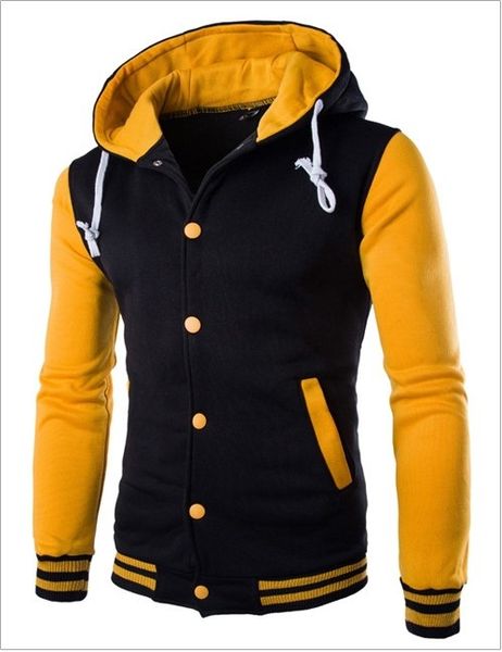 

8 cmens jackets fashion baseball jacket slim fit color matching casual jacket fashion mens jacket outwear male m-3xl, Black;brown