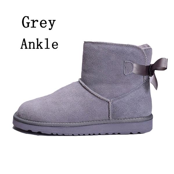 

women designer winter snow boots classic australia black navy blue pink short bow boots ankle knee bow girl mini bailey boots