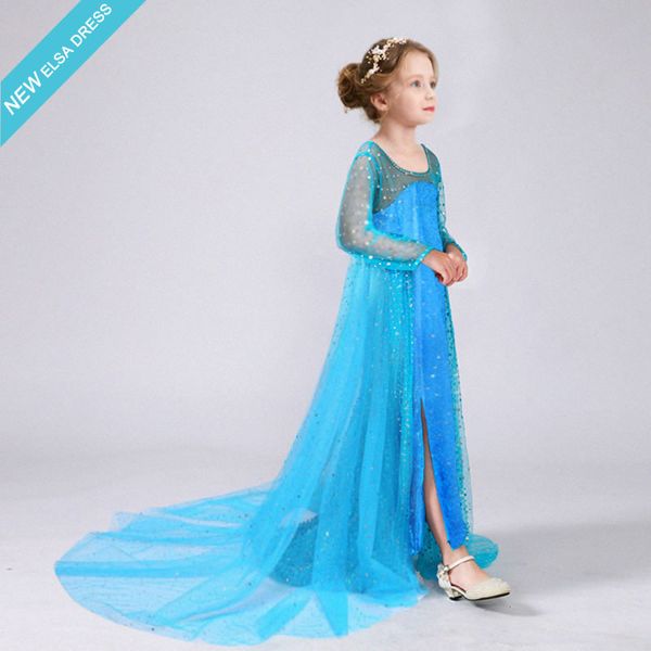 Acheter Neige Reine Princesse Robes Pour Petite Fille Cosplay Costume De Noël Enfant Déguisement Cérémonie Jusquà Mariage Robe Enfants Demoiselle
