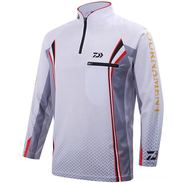 

2020 daiwa fishing shirts men professional outdoor wear athletic & outdoor apparel fishing clothing uv protection moisture wicking breathabl, Blue;black