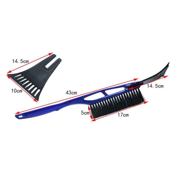 

car winter snow shovel with eva handle two-in-one ice sweeping snow removal brush good helper auto ice scraper