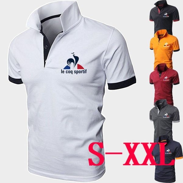 

Cock Printed Mens Polos Summer Short Sleeve Lapel Neck Designer Mens Tees Casual Solid Color Male Brand Polos