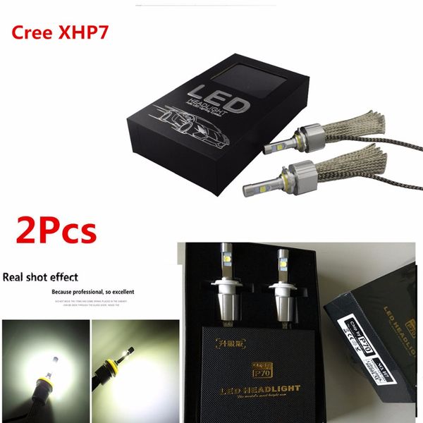 

p70 powerful car canbus copper belt h4 h7 h1 led headlight kit cree xhp70 chip led 55w bulb h11 h8 9005 projector lens bulbs