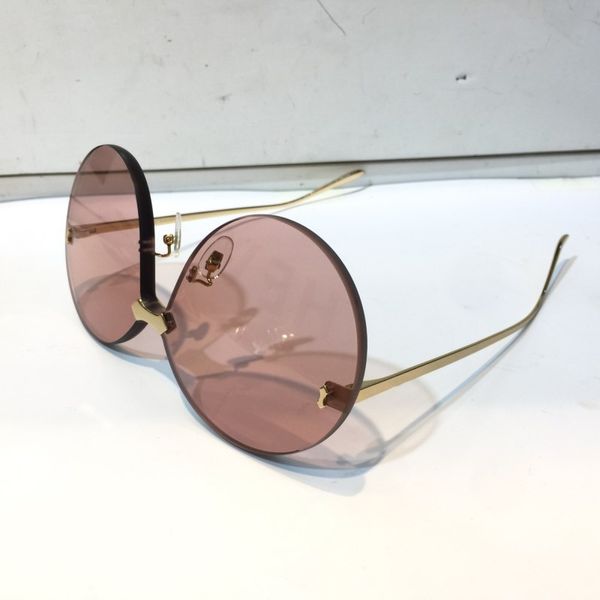 Atacado-0353 Óculos de Sol de Designer para mulheres moda óculos de sol envoltório de sol óculos de sol molhyeless espelho lente lente de fibra de carbono pernas de fibra de verão
