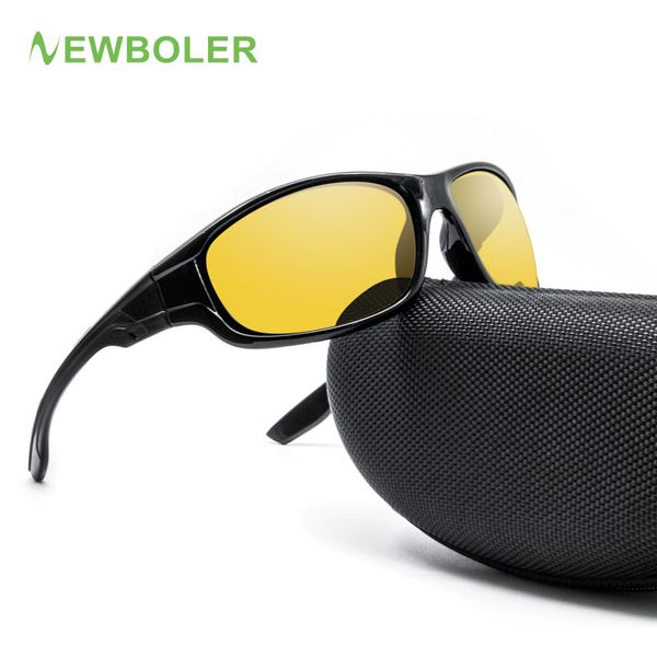 

newboler polarized cycling eyewear yellow brown colored lenses men women uv400 bicycle bike glasses outdoor sport sunglasses