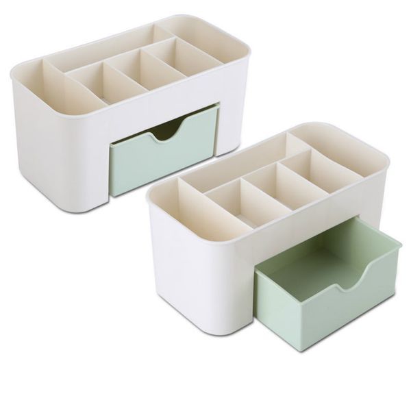

new plastic storage box makeup organizer case drawers cosmetic display storage organizer office sundries make up container boxes