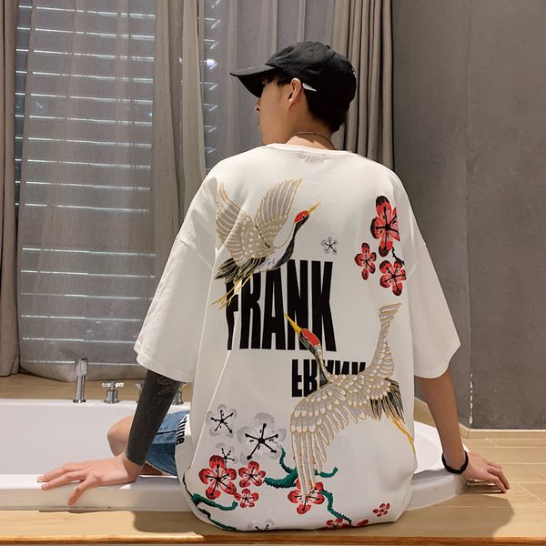 

men's t-shirts cotton short sleeve t shirt men 2021 summer tshirt tees print fashion clothes plus size m 4xl 5xl ls3, White;black