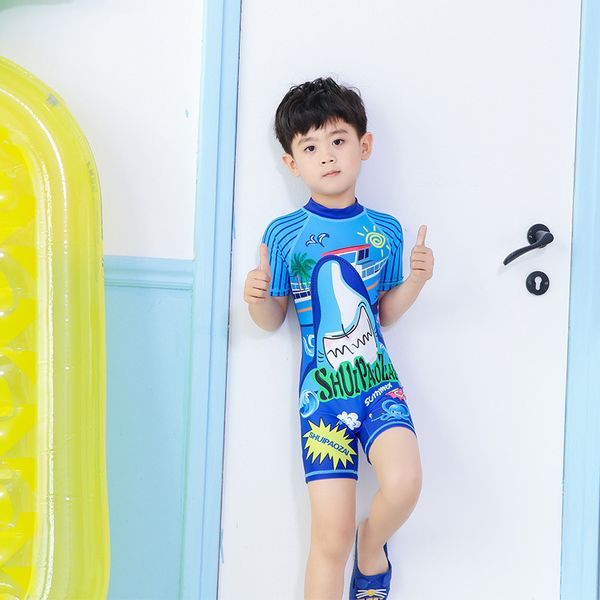 

swimsuit for kids bikini child boy baby swimming suit children rashguard swimwear one piece school korean cap long sleeve animal
