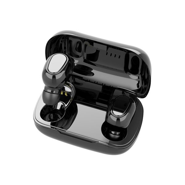 

l21 wireless earphones bluetooth 5.0 earbuds mini tws sports stereo headset with microphone noise cancelling charging box for smartphone