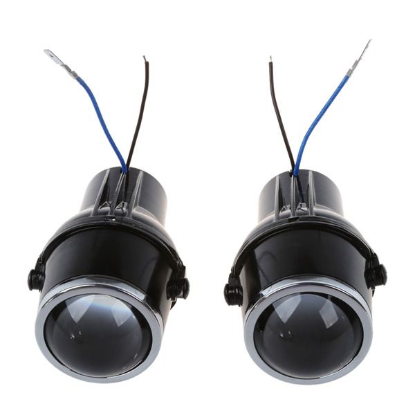 

2pcs metal car headlight projector fog light lens 55w h3 universal hid xenon clear halogen fog light bulb lamp h3 halogen bulbs